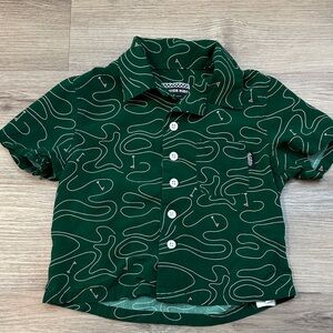 Headster Kids Golf Caddie button up shirt size 2T